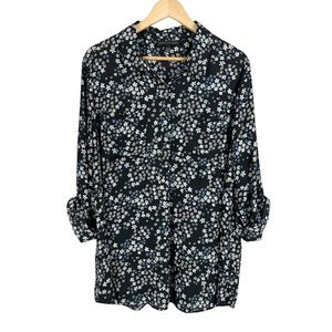 Lane Bryant Floral Print Button Front Top Size 18/20